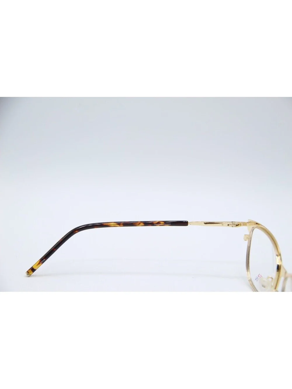 Chelsea Morgan Cm 8000 Bk Black Gold Authentic Eyeglasses 53-17-140